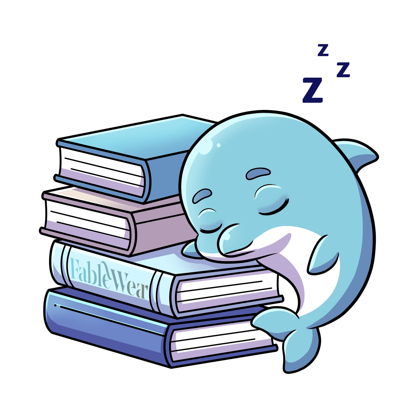 Emilia the Sleeping Dolphin Tee